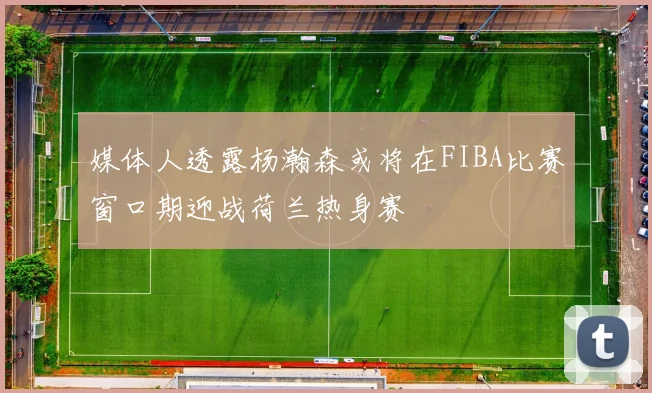 媒体人透露杨瀚森或将在FIBA比赛窗口期迎战荷兰热身赛